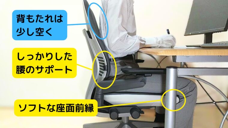 ジェスチャーの筆記姿勢の特徴