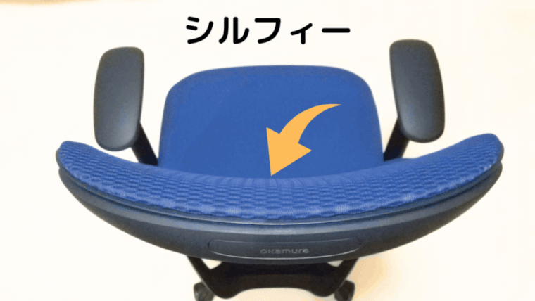 背もたれカーブの比較（シルフィーとジェスチャー）