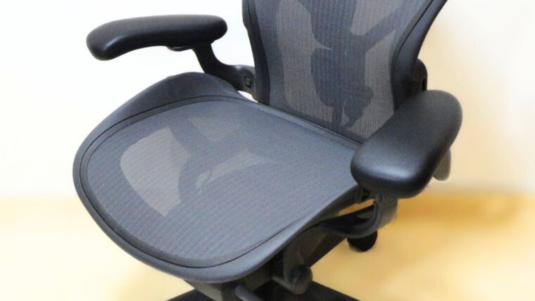 アーロンチェア リマスタードのメッシュ座面