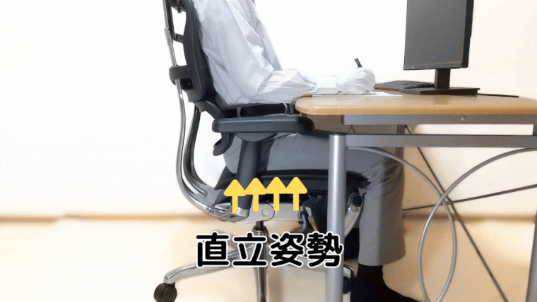 姿勢による体圧分散