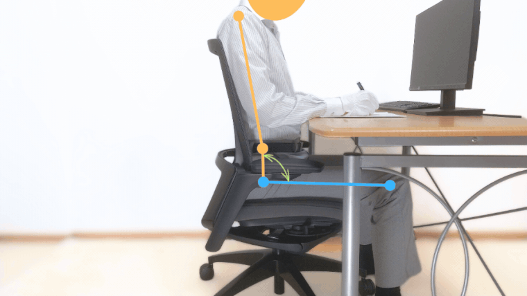 フィノラの背もたれと座面角度のバランス